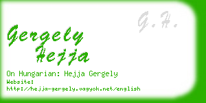 gergely hejja business card
